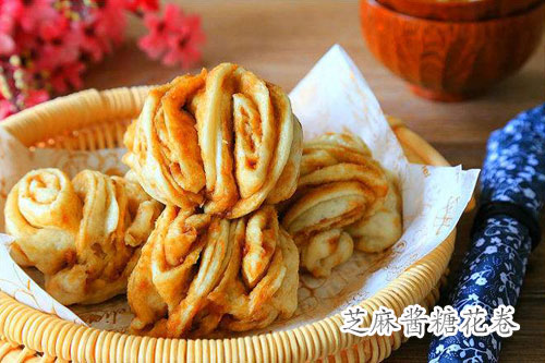 芝麻酱糖花卷的做法——新东方烹饪学校