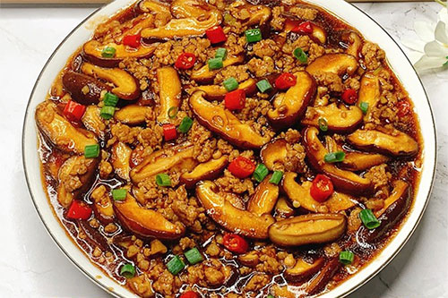 肉末香菇的做法——新东方烹饪教育